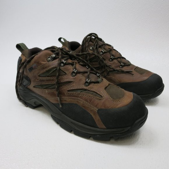 L. L. Bean Leather Fabric Comfort Hiking Outdoors Footwear Shoes Men's Sz 12 M - Picture 2 of 6